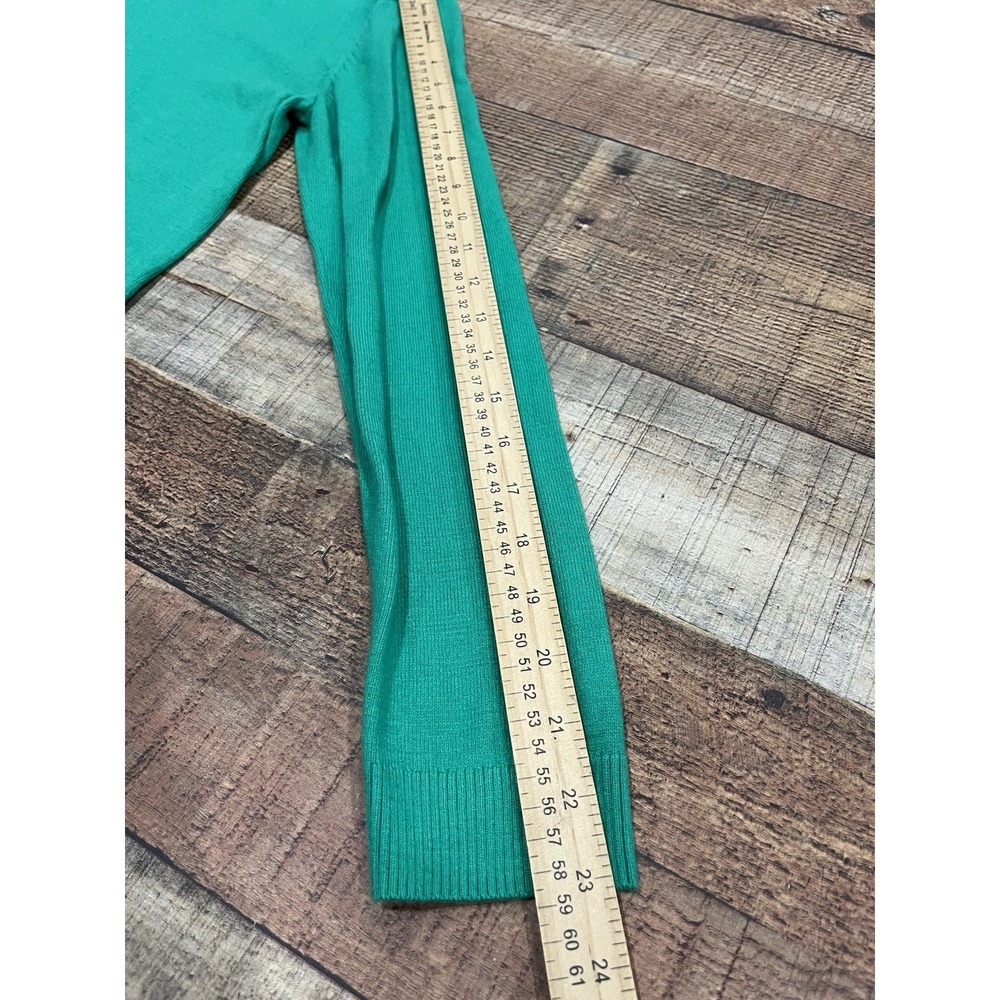 Women's Lilly Pulitzer Green Sweater Frill Bottom Sz M (2249) View 6